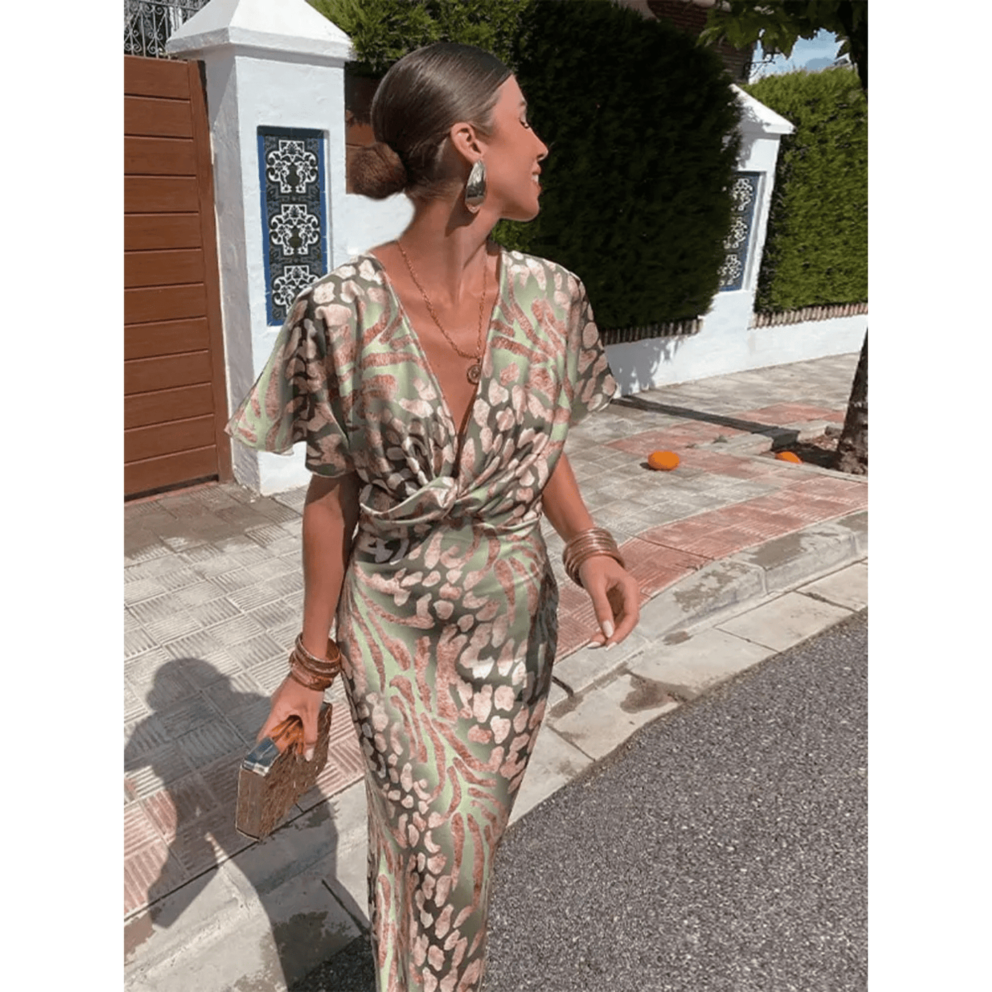 Robe Fluide Décolleté en V pour Femmes - Marie Montel