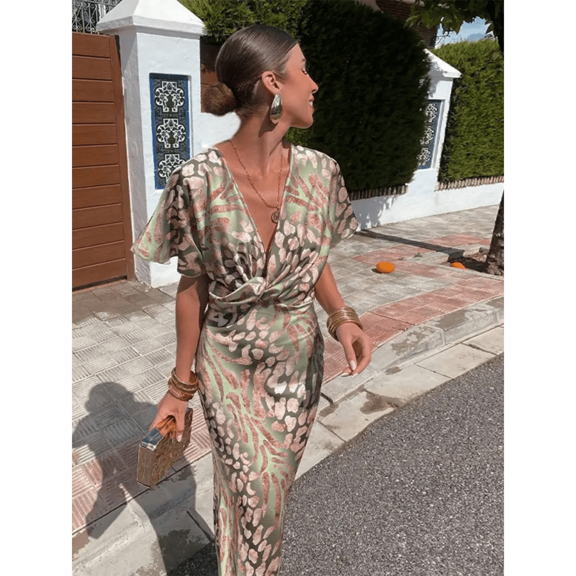 Robe Fluide Décolleté en V pour Femmes - Marie Montel