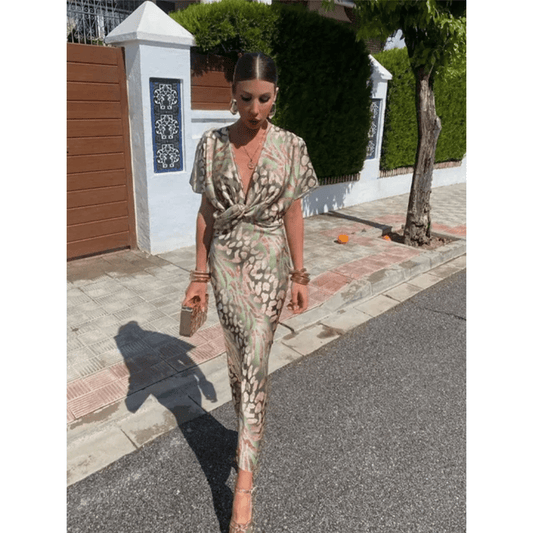 Robe Fluide Décolleté en V pour Femmes - Marie Montel