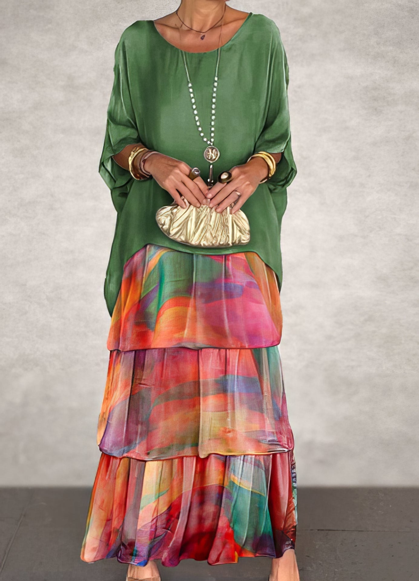 Robe Longue Droite à Manches Longues pour Femmes - Marie Montel