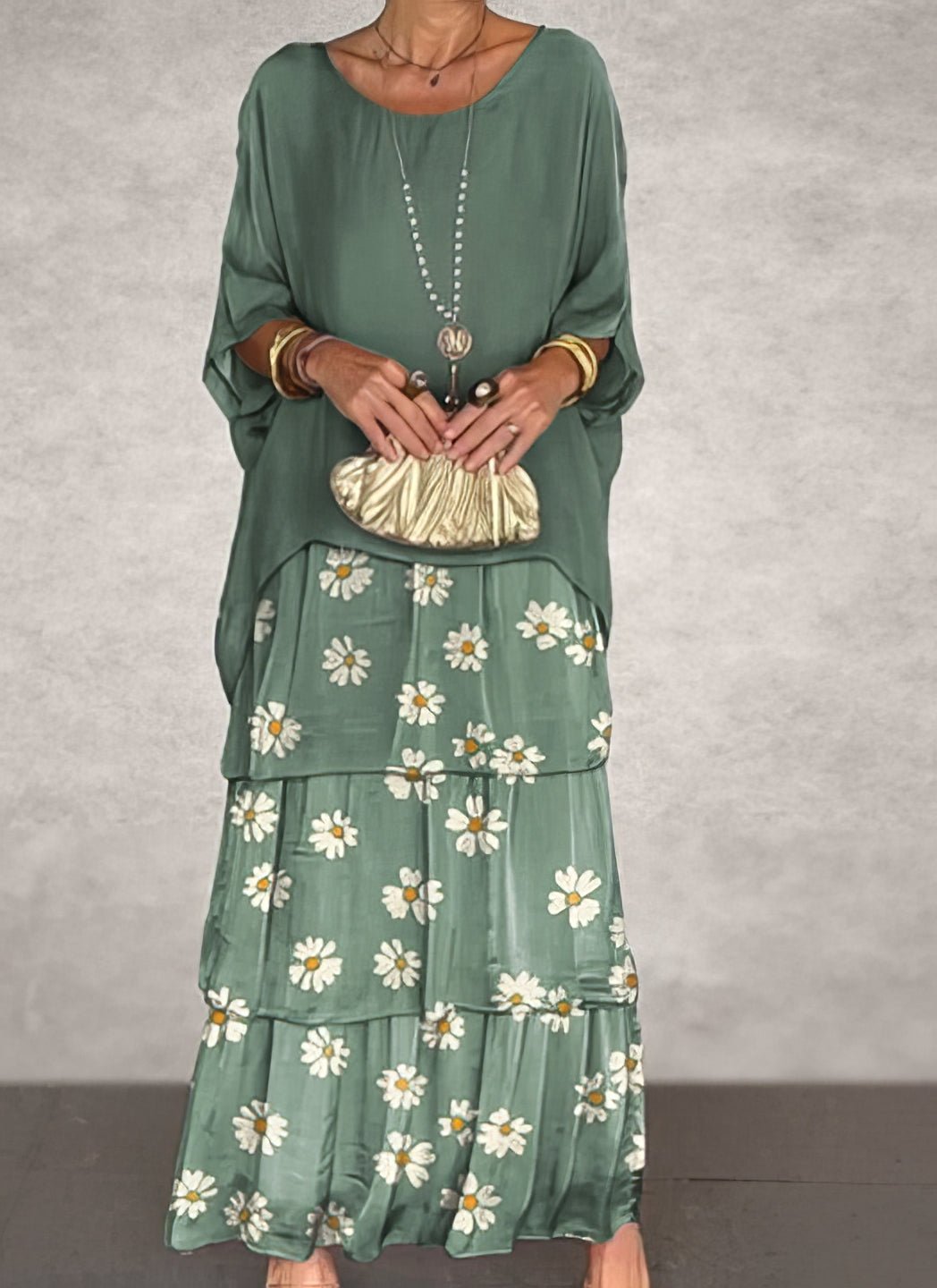 Robe Longue Droite à Manches Longues pour Femmes - Marie Montel