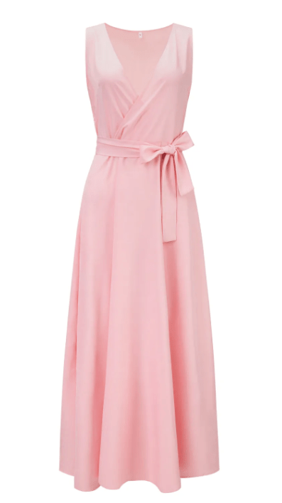 Robe Longue Élegante à Décolleté en V pour Femmes - Marie Montel