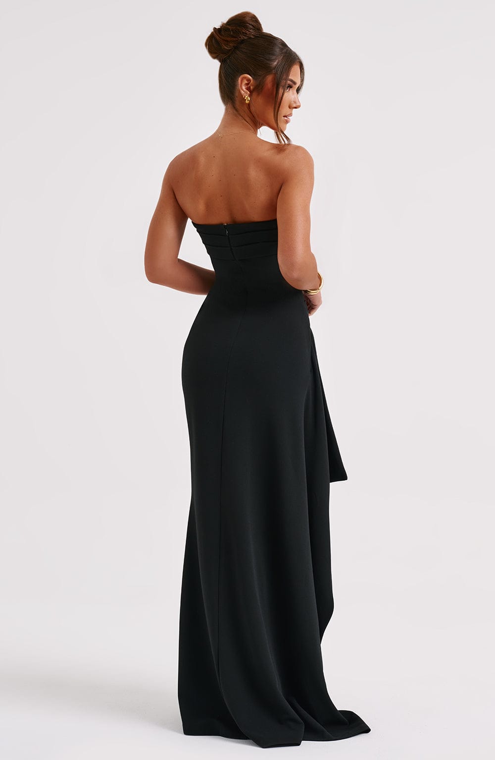 Robe Longue Élégante en Noir pour Femmes - Marie Montel