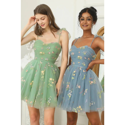 Robe Longue Élégante en Tulle Brodé pour Femmes - Marie Montel