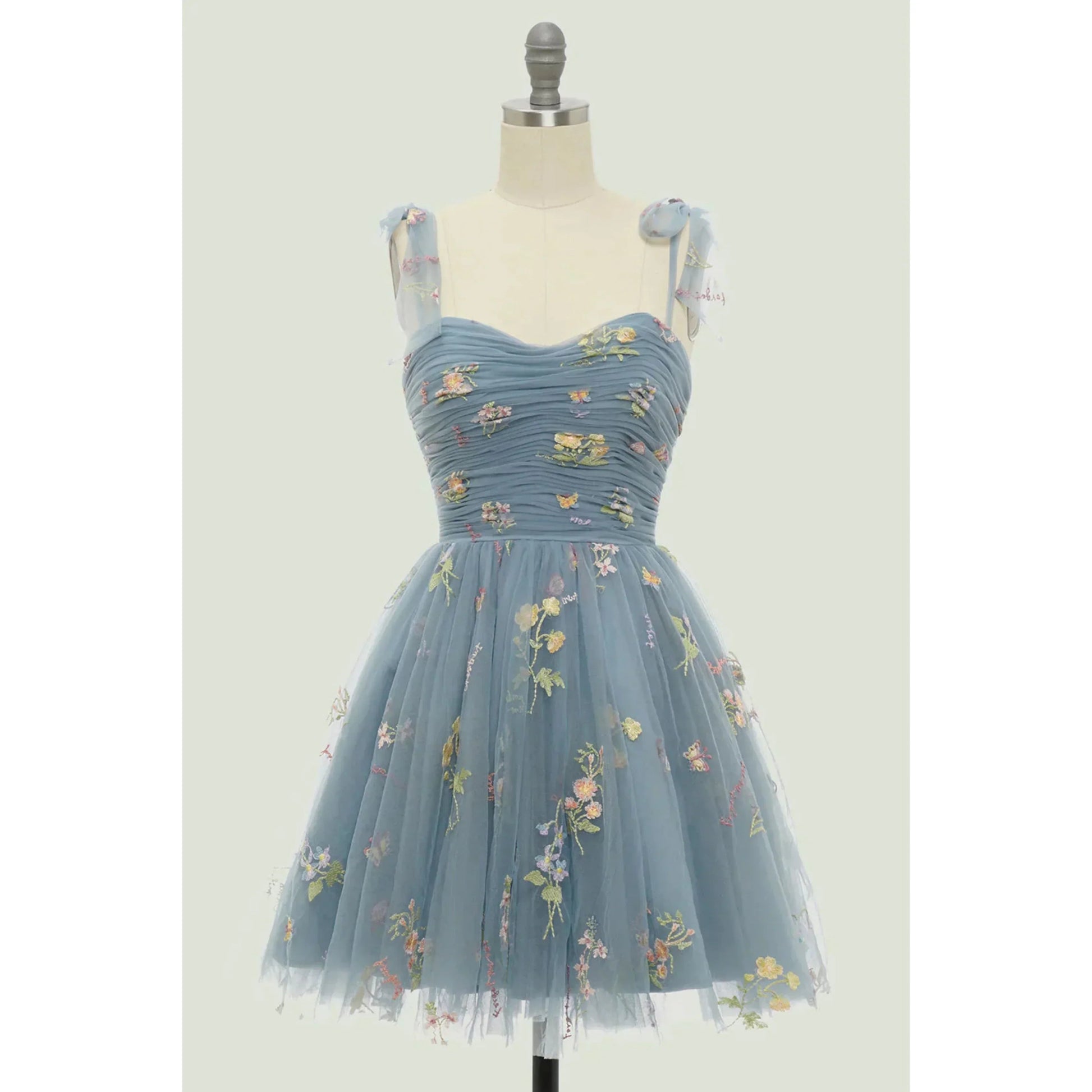 Robe Longue Élégante en Tulle Brodé pour Femmes - Marie Montel