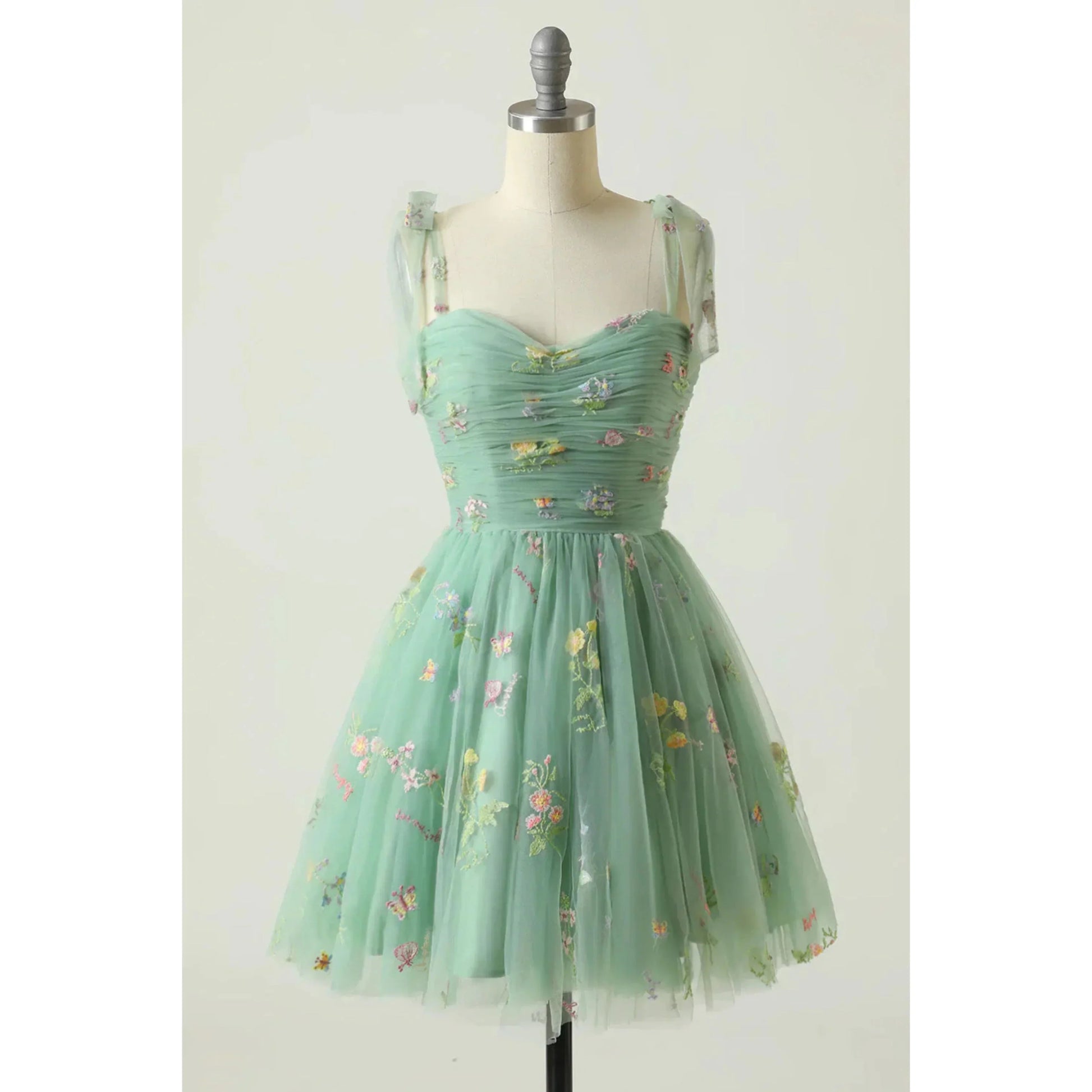 Robe Longue Élégante en Tulle Brodé pour Femmes - Marie Montel