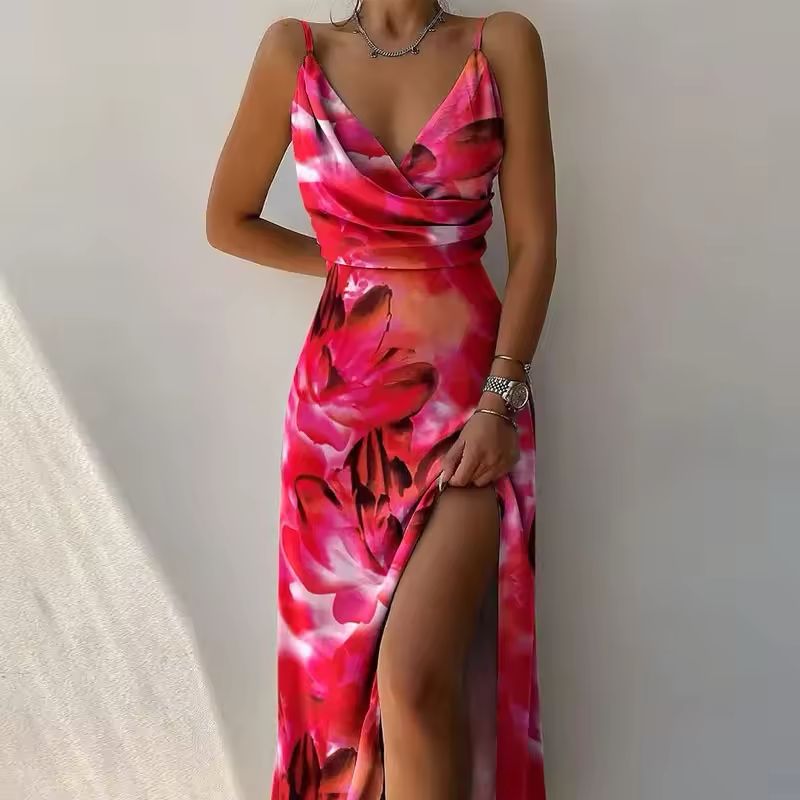 Robe Longue Évasée à Bretelles pour Femmes - Marie Montel
