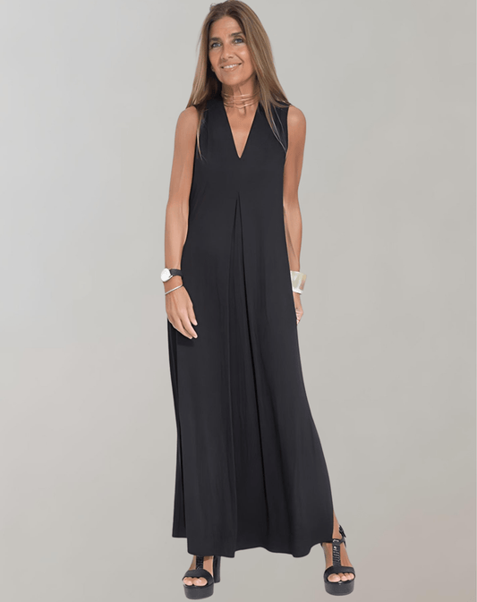 Robe Maxi à Décolleté en V pour Femmes - Marie Montel