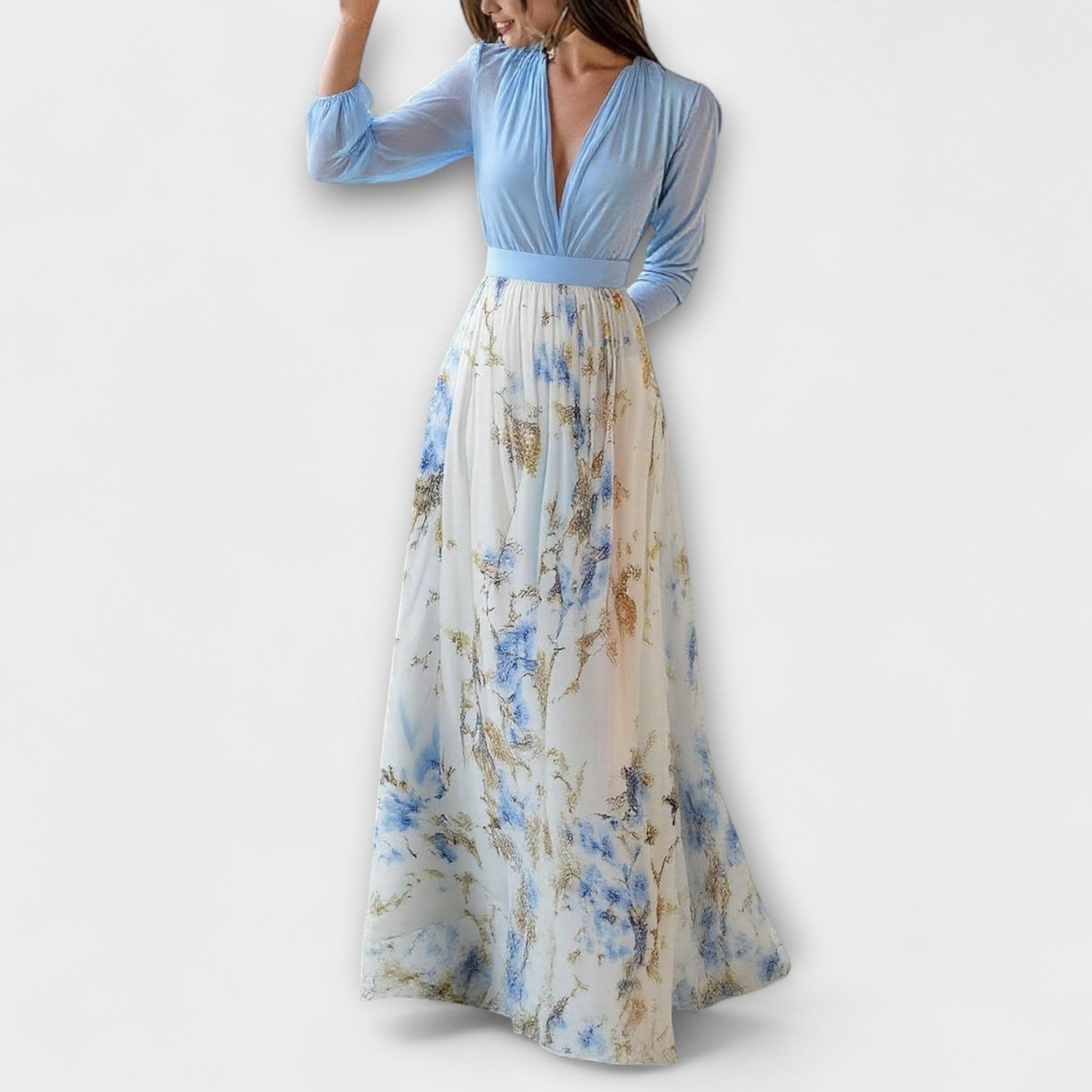 Robe Maxi à Imprimé Fleuri pour Femmes - Marie Montel