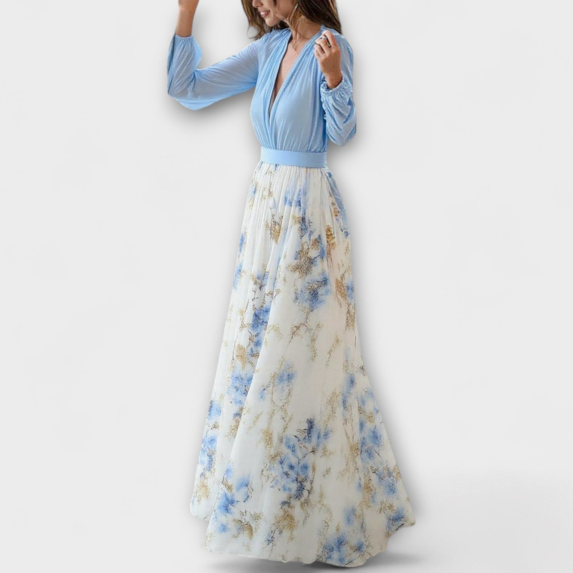 Robe Maxi à Imprimé Fleuri pour Femmes - Marie Montel