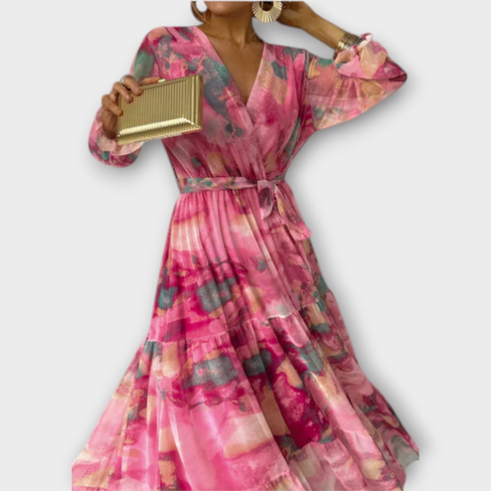 Robe Maxi Aquarelle pour Femmes - Marie Montel