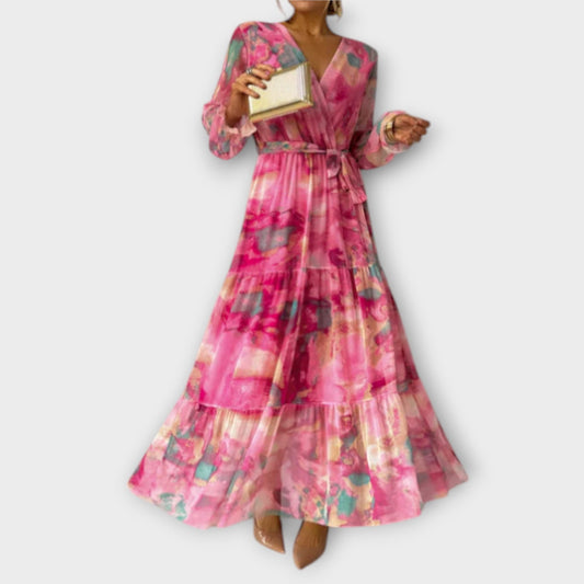Robe Maxi Aquarelle pour Femmes - Marie Montel