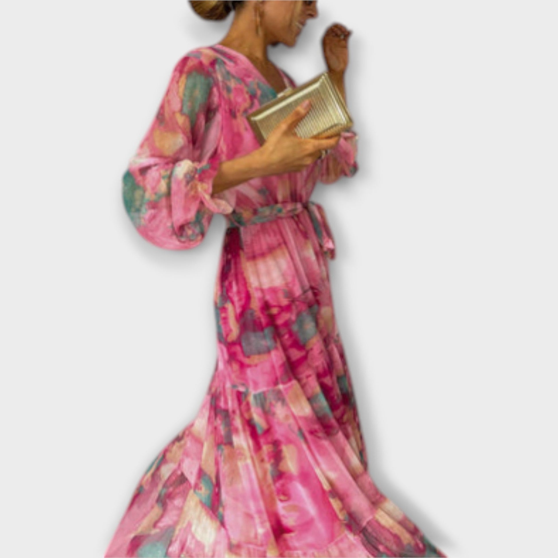 Robe Maxi Aquarelle pour Femmes - Marie Montel