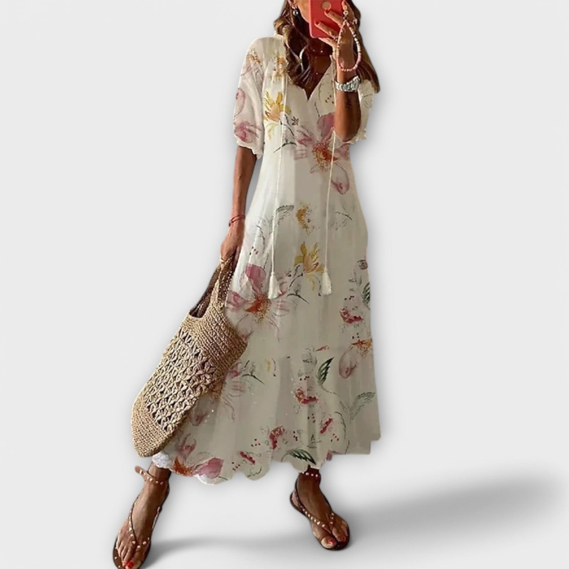 Robe Maxi Bohème à Imprimé pour Femmes - Marie Montel