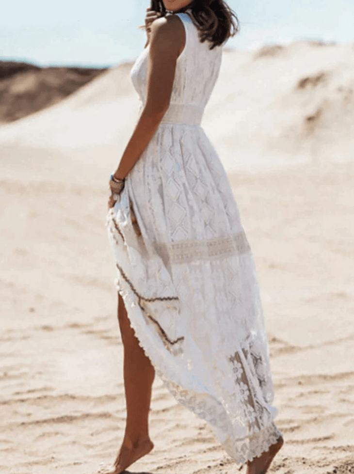 Robe Maxi Bohème en Dentelle pour Femmes - Marie Montel