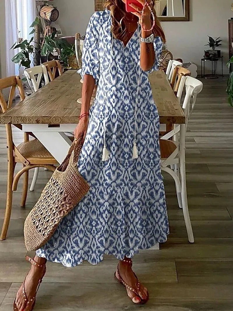 Robe Maxi Bohème Fleurie pour Femmes - Marie Montel