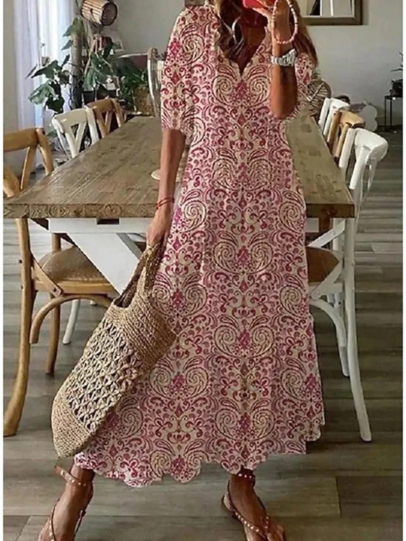 Robe Maxi Bohème Fleurie pour Femmes - Marie Montel