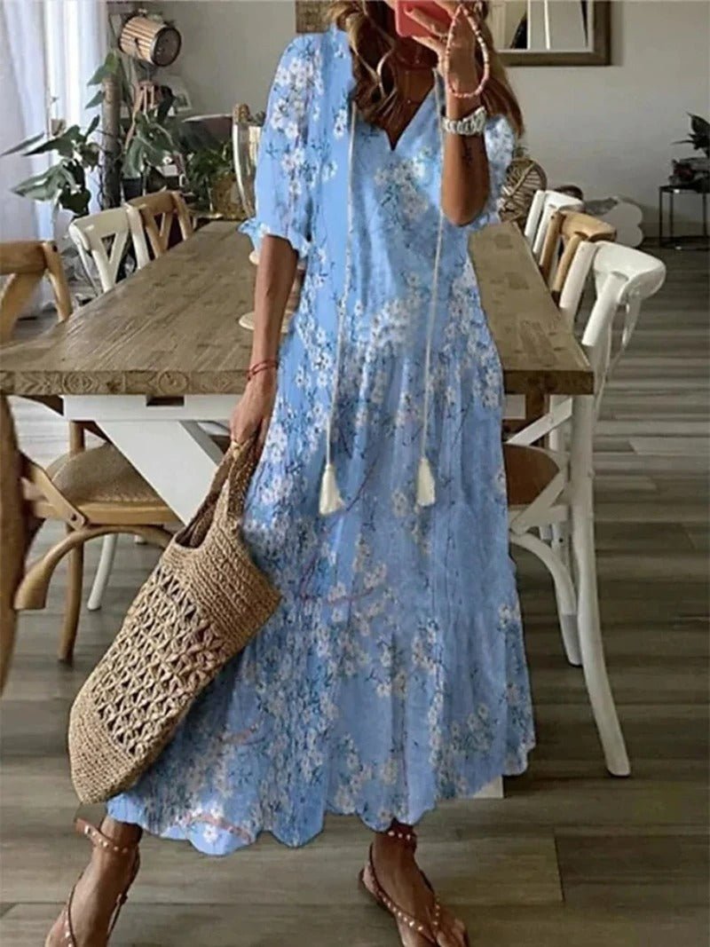 Robe Maxi Bohème Fleurie pour Femmes - Marie Montel