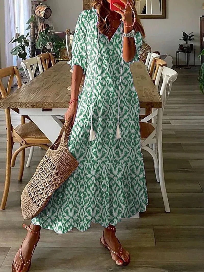 Robe Maxi Bohème Fleurie pour Femmes - Marie Montel