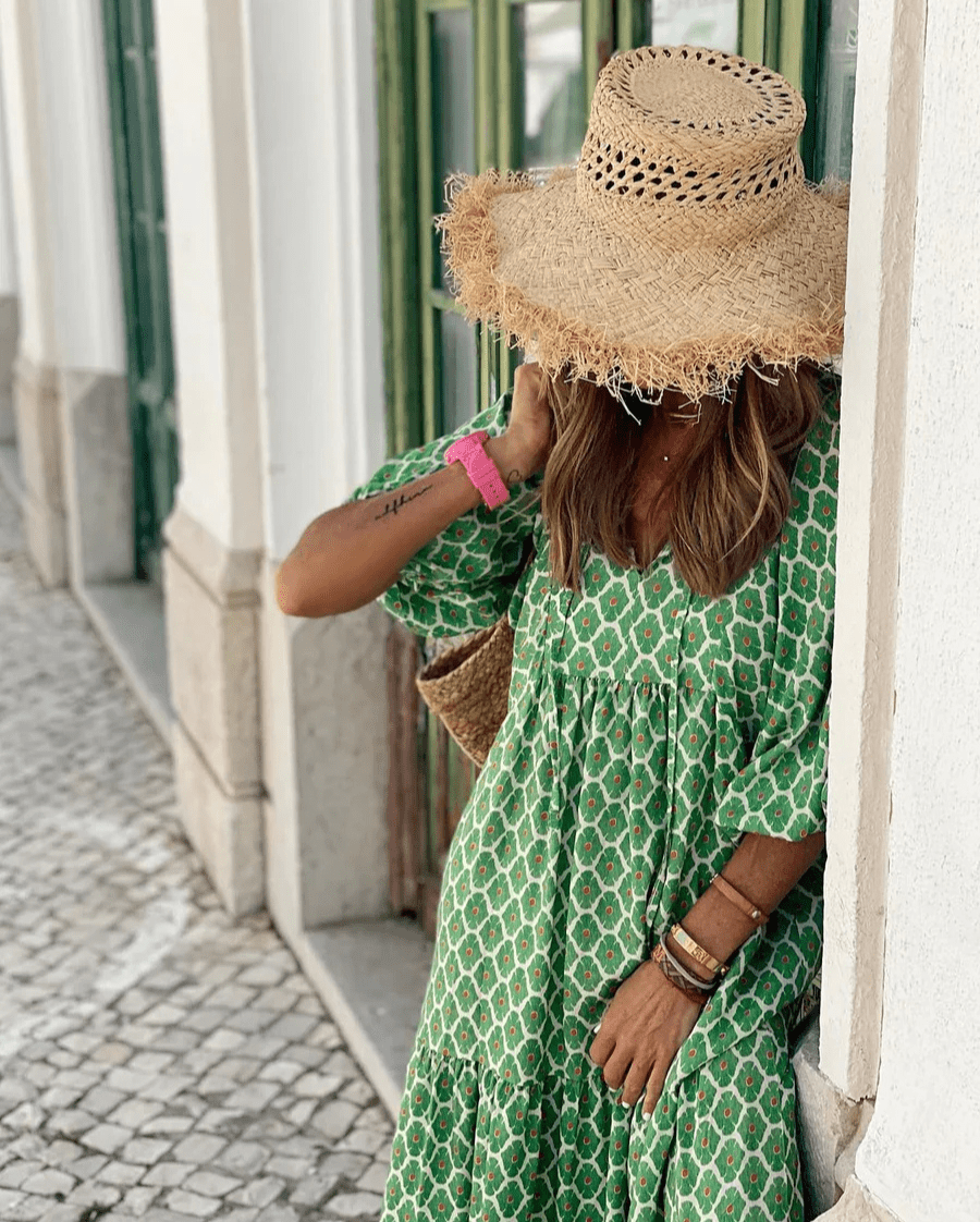 Robe Maxi Boho en Géométrie pour Femmes - Marie Montel