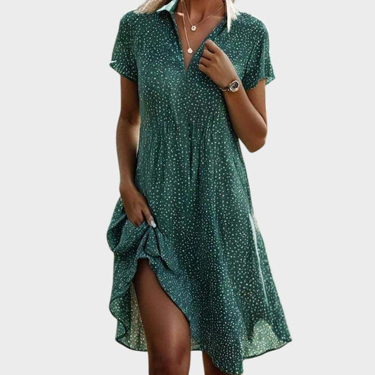 Robe Midi à Pois pour Femmes - Marie Montel