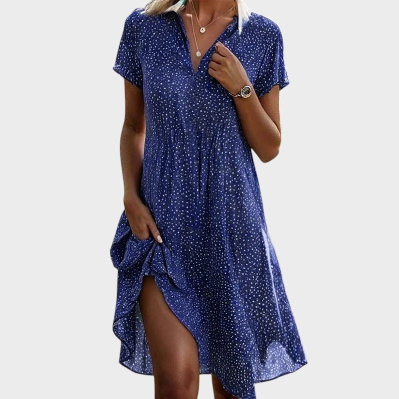 Robe Midi à Pois pour Femmes - Marie Montel