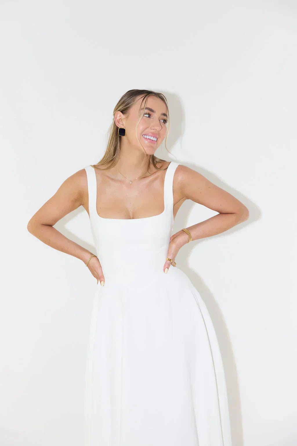 Robe Midi à Taille Haute pour Femmes - Marie Montel