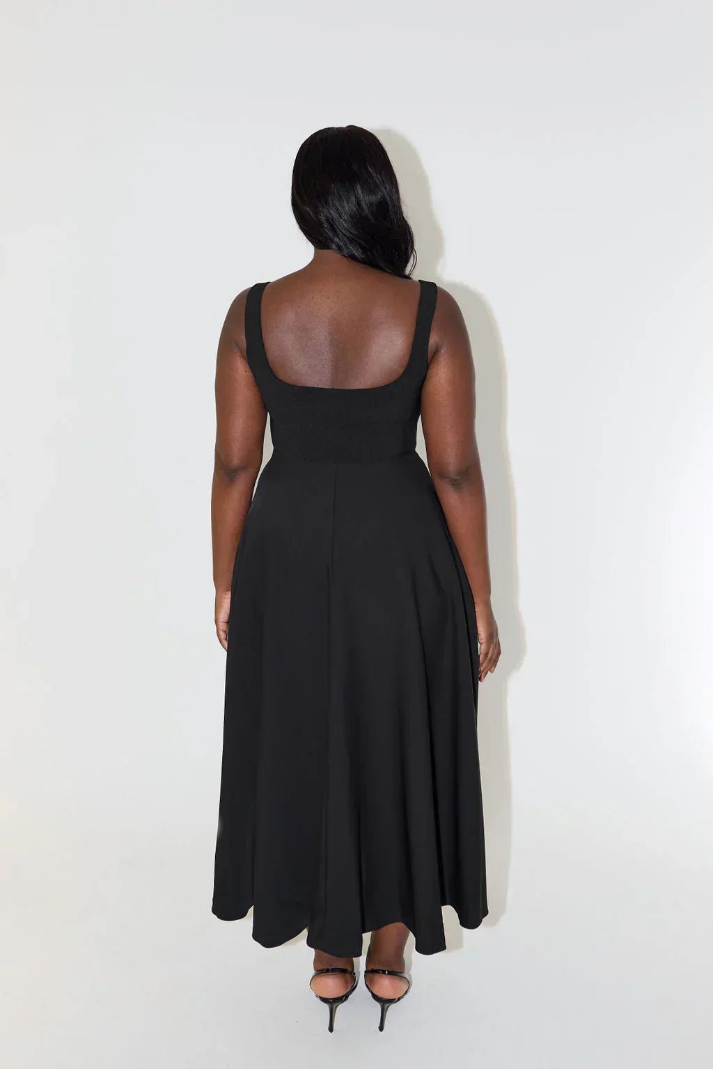 Robe Midi à Taille Haute pour Femmes - Marie Montel