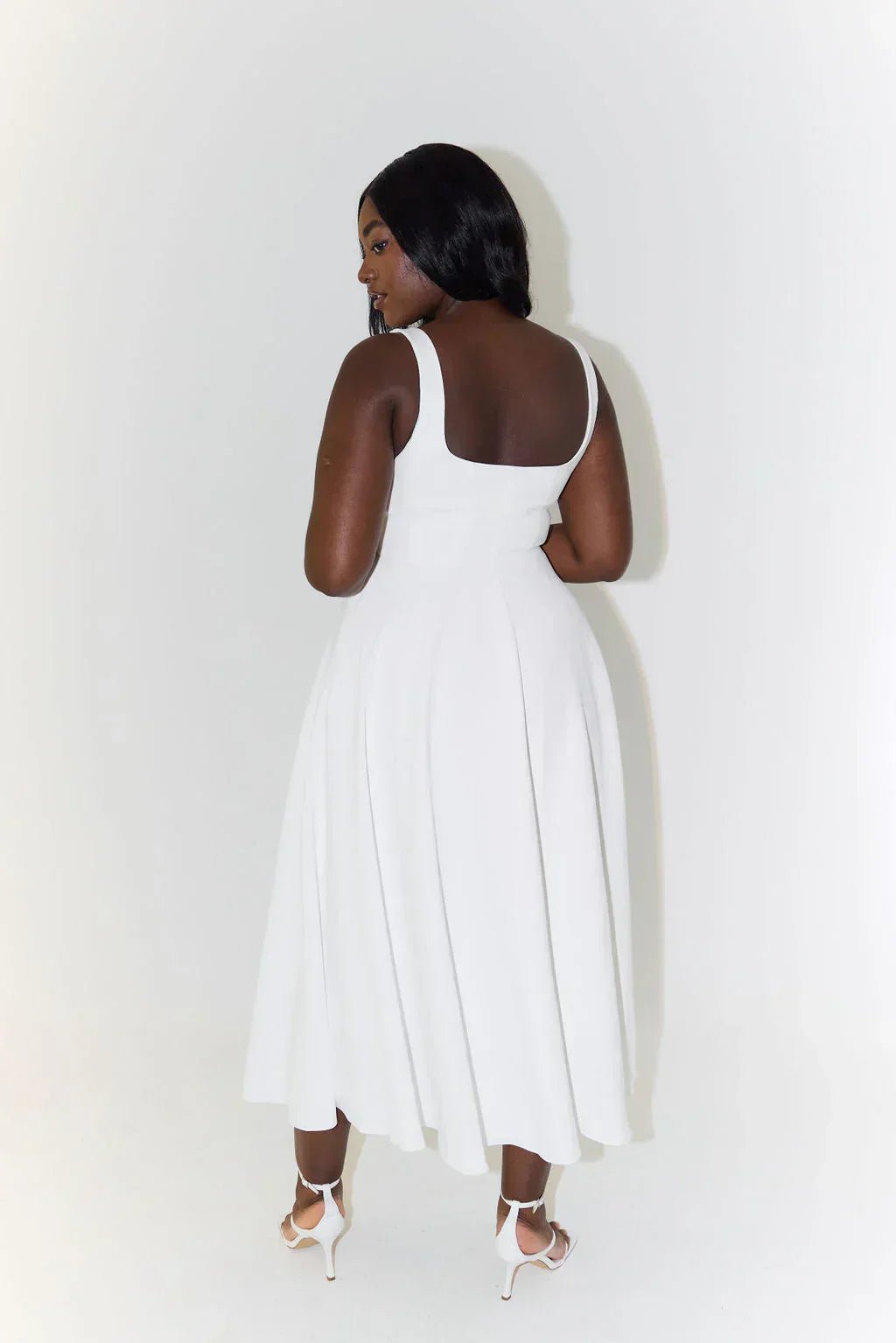 Robe Midi à Taille Haute pour Femmes - Marie Montel