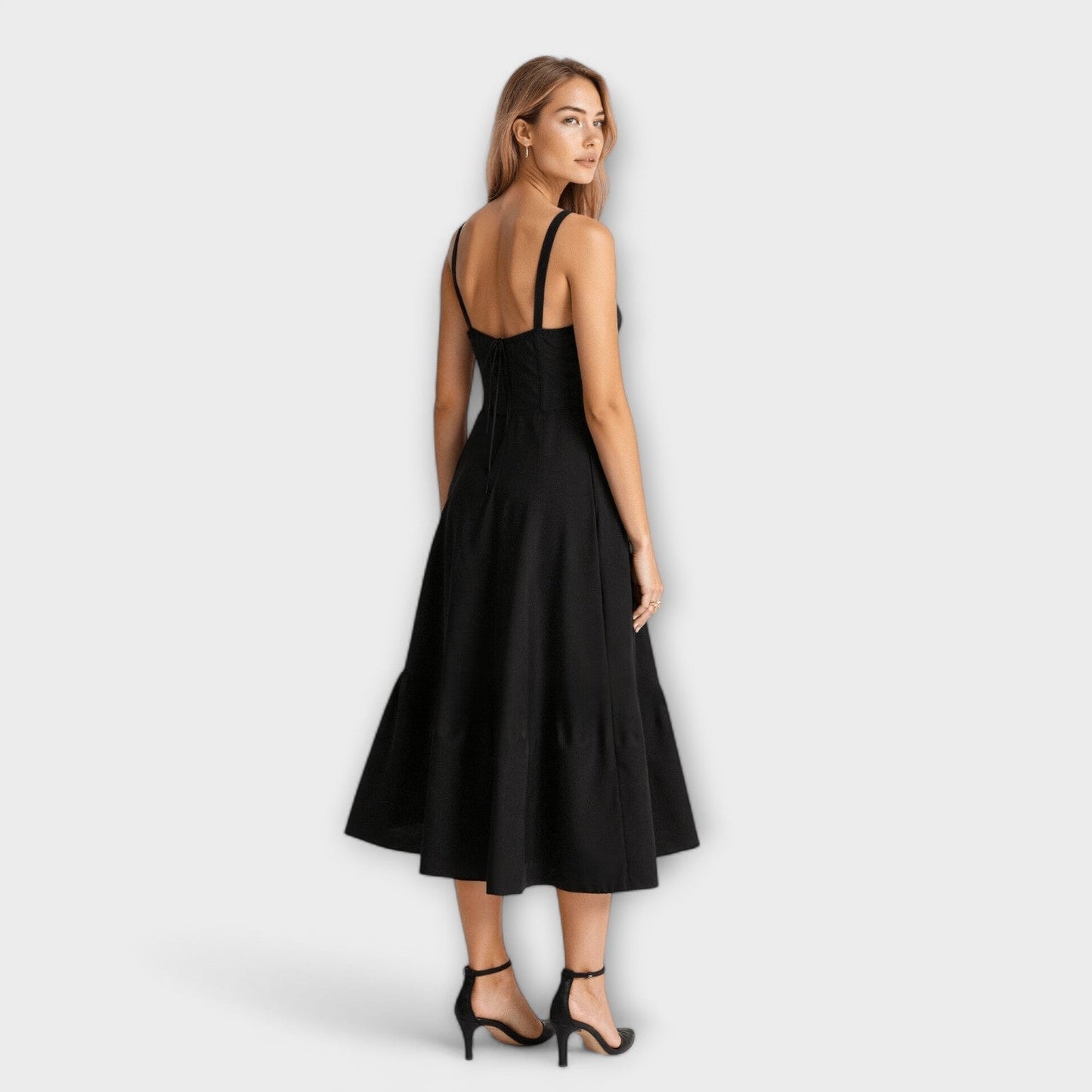 Robe Midi Chic à Corsage pour Femmes - Marie Montel
