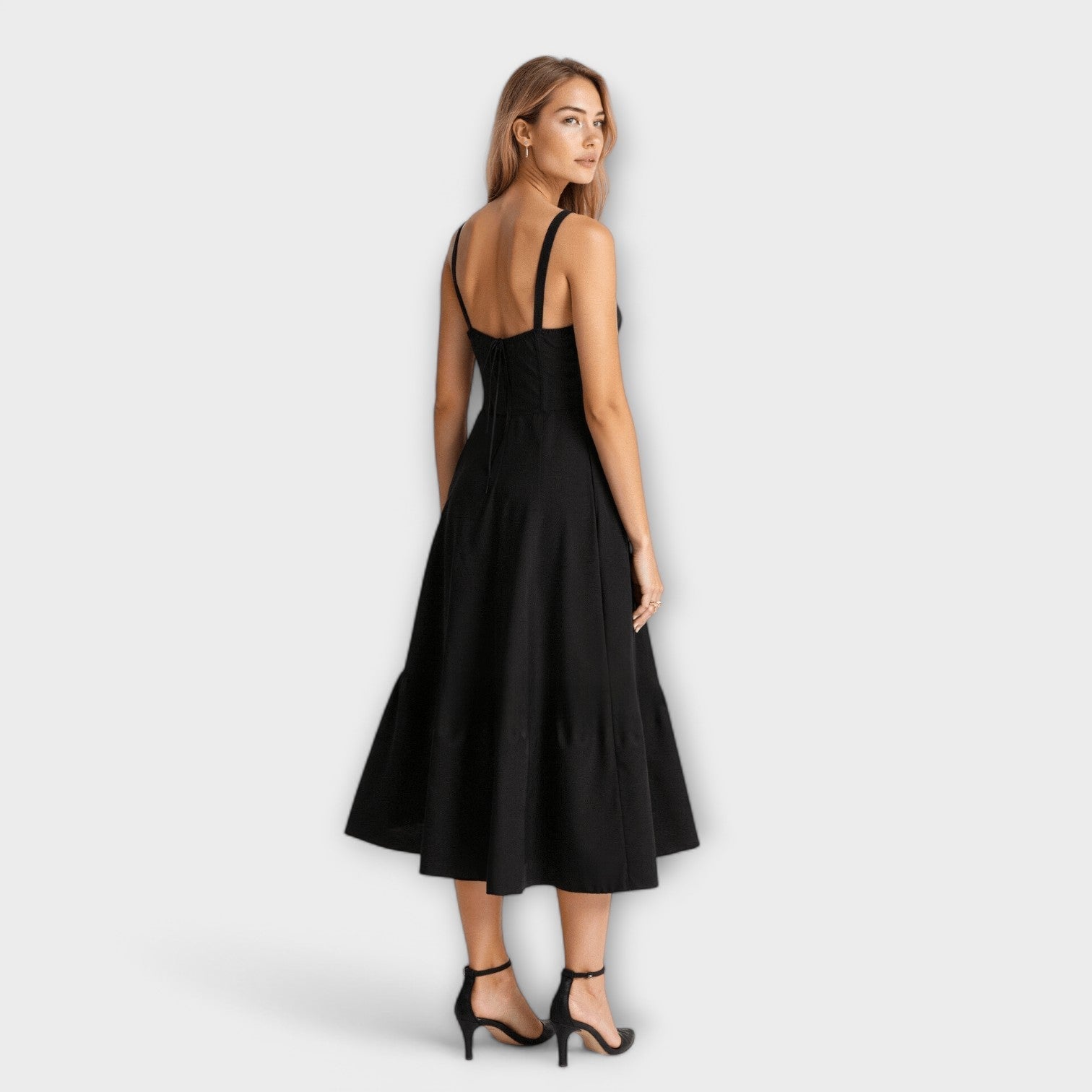 Robe Midi Chic à Corsage pour Femmes - Marie Montel
