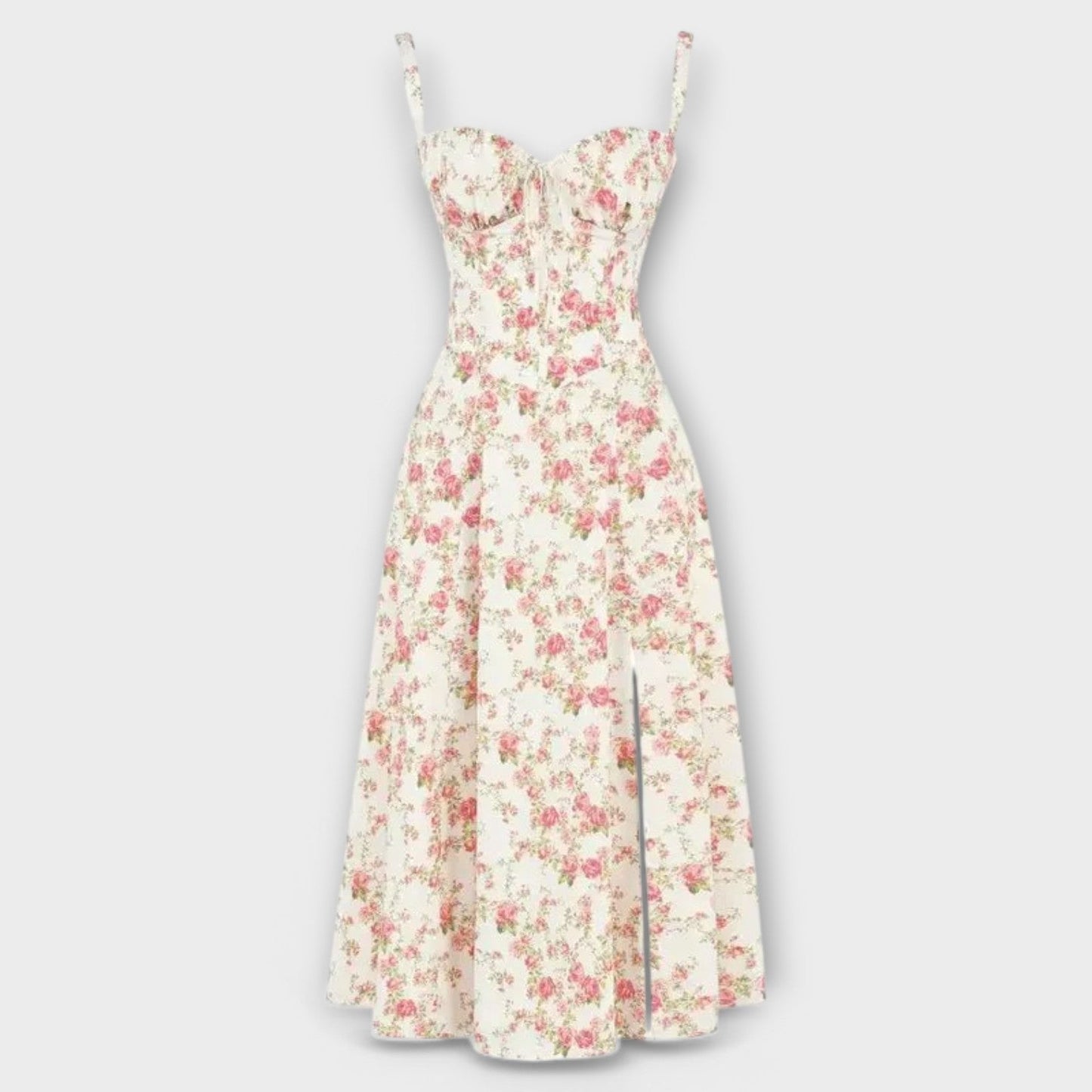 Robe Midi Chic à Corsage pour Femmes - Marie Montel