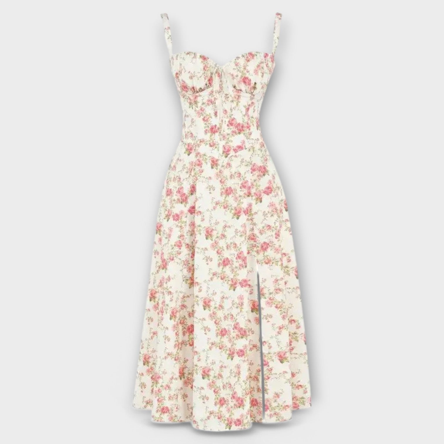 Robe Midi Chic à Corsage pour Femmes - Marie Montel