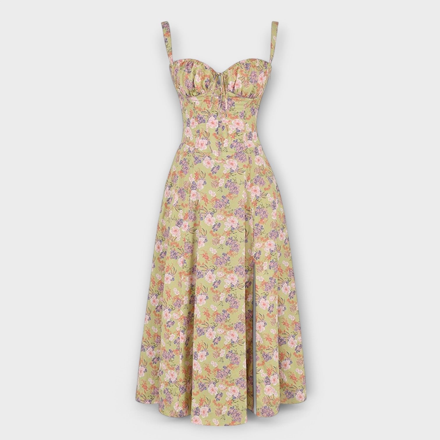 Robe Midi Chic à Corsage pour Femmes - Marie Montel