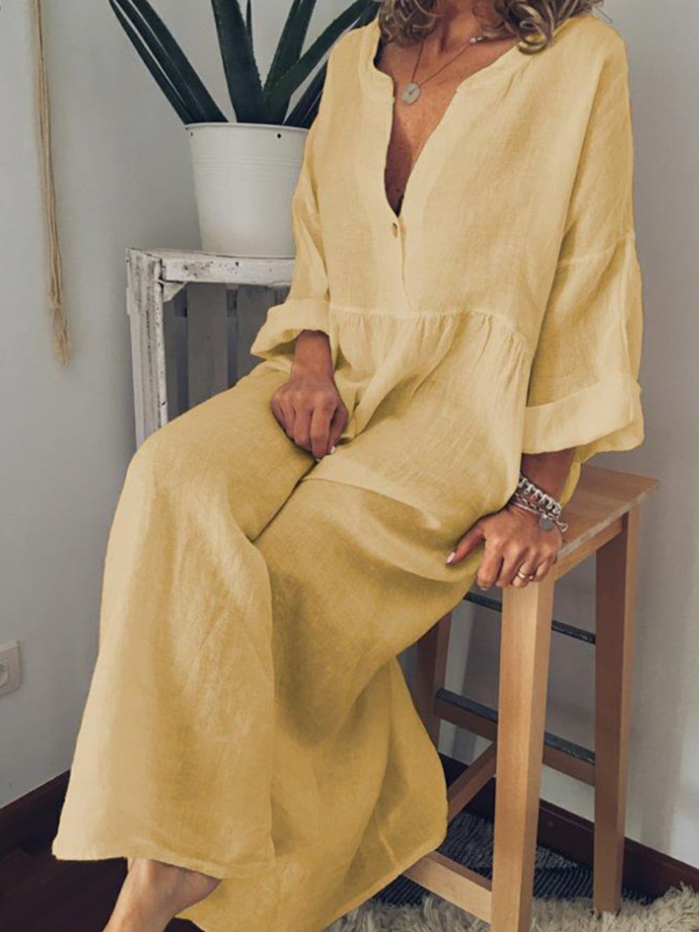 Robe Midi Chic en Noir pour Femmes - Marie Montel
