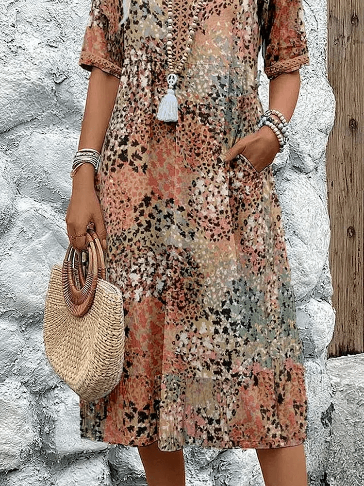Robe Midi Éclatante pour Femmes - Marie Montel
