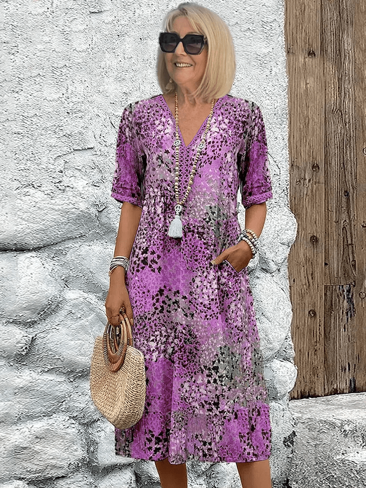 Robe Midi Éclatante pour Femmes - Marie Montel