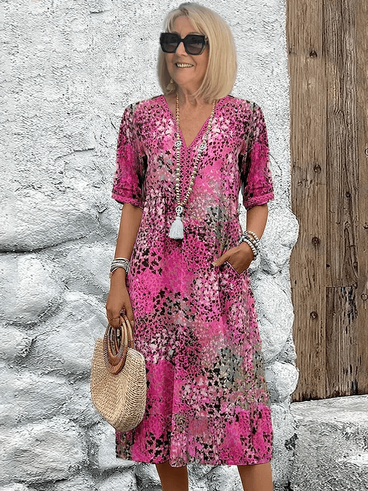 Robe Midi Éclatante pour Femmes - Marie Montel