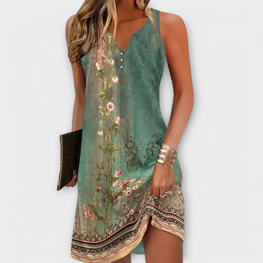 Robe Midi Floral pour Femmes - Marie Montel
