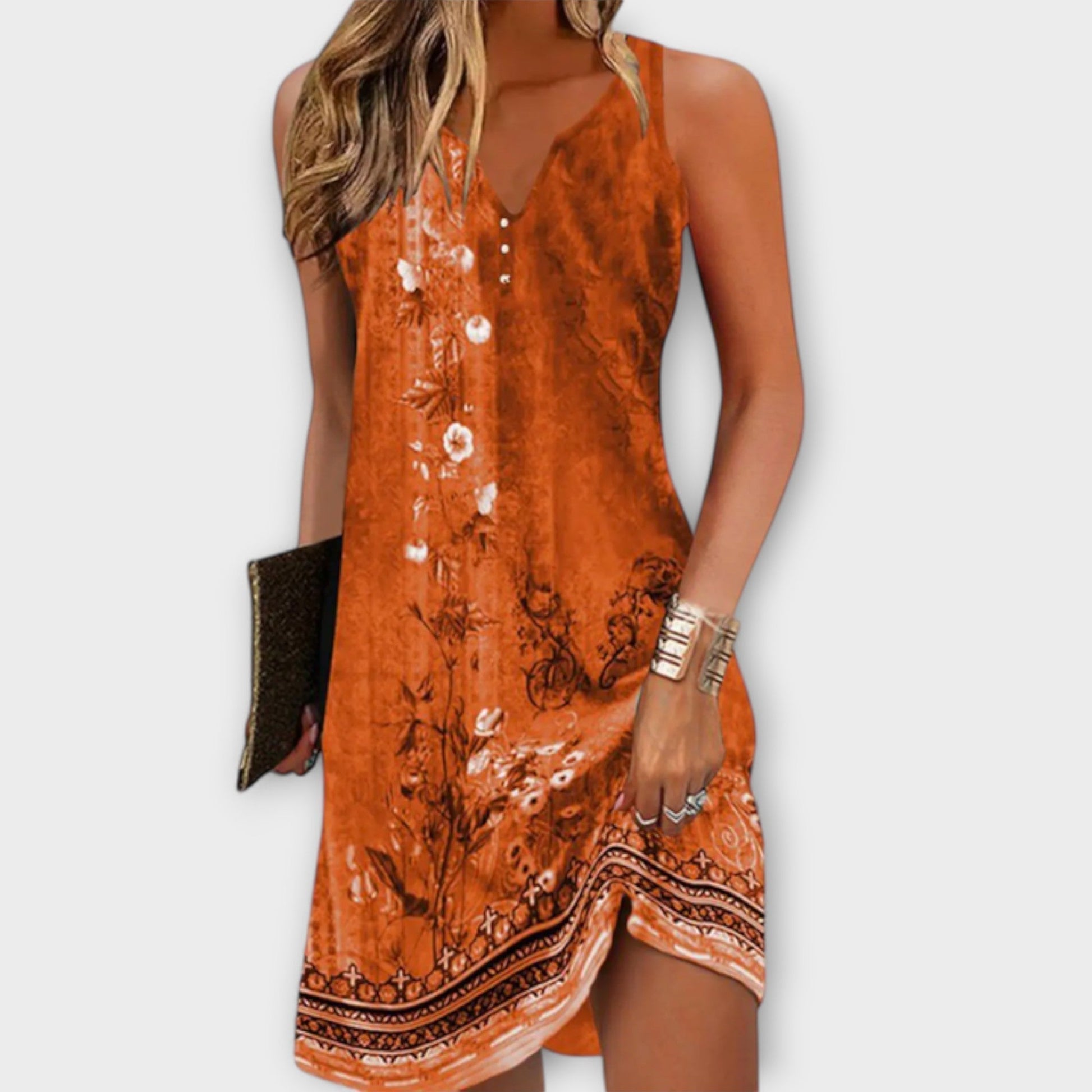 Robe Midi Floral pour Femmes - Marie Montel