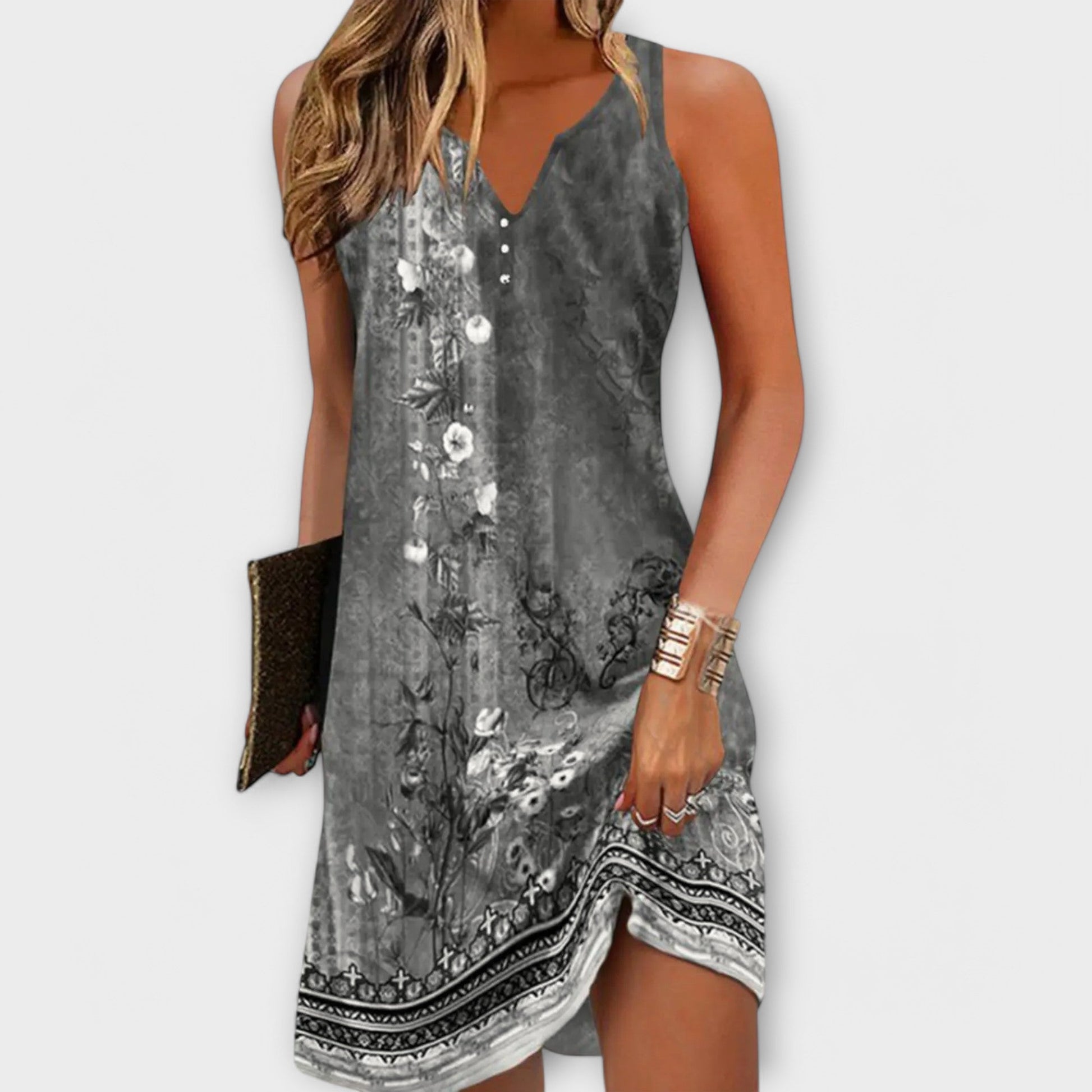 Robe Midi Floral pour Femmes - Marie Montel
