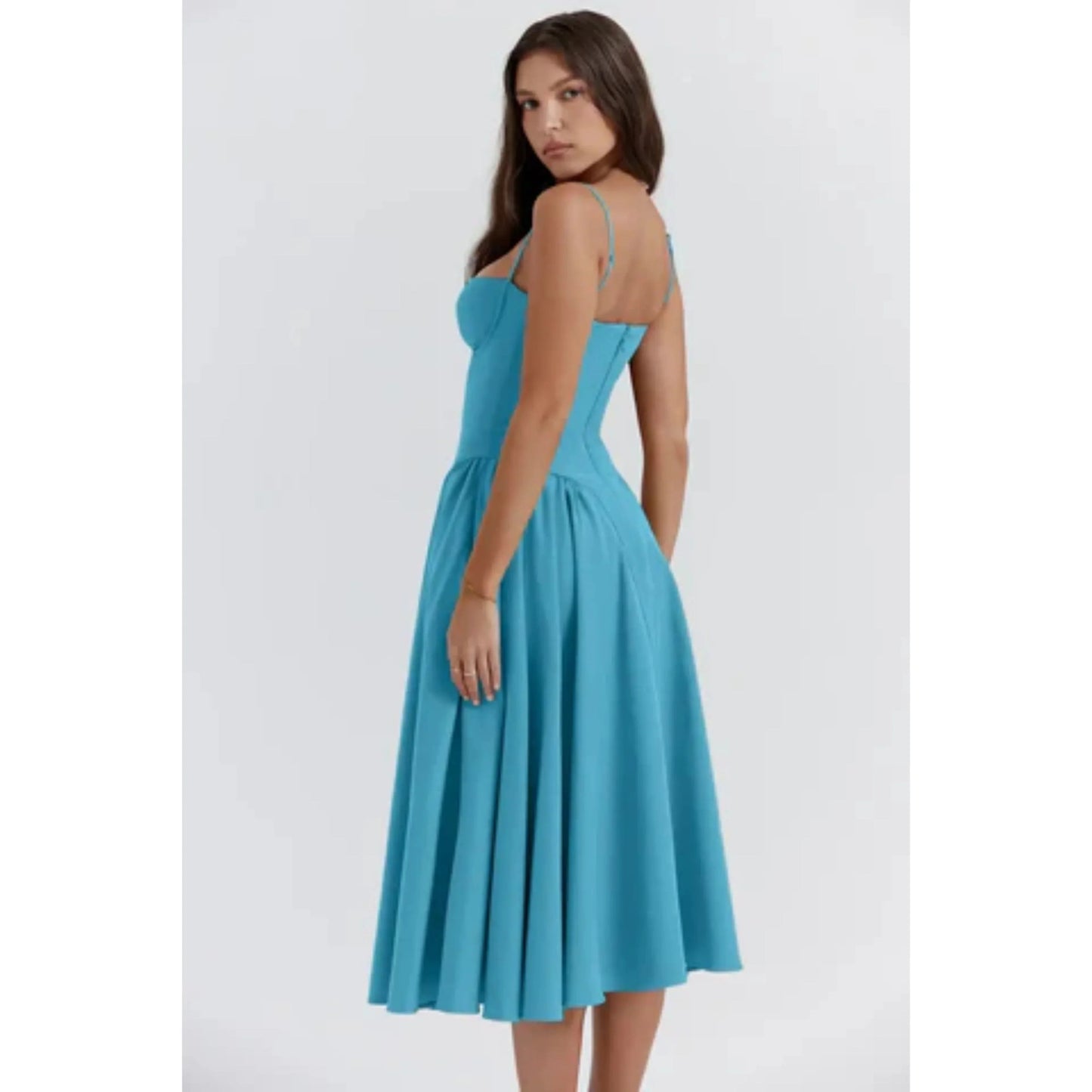 Robe Midi Sans Manches pour Femmes - Marie Montel
