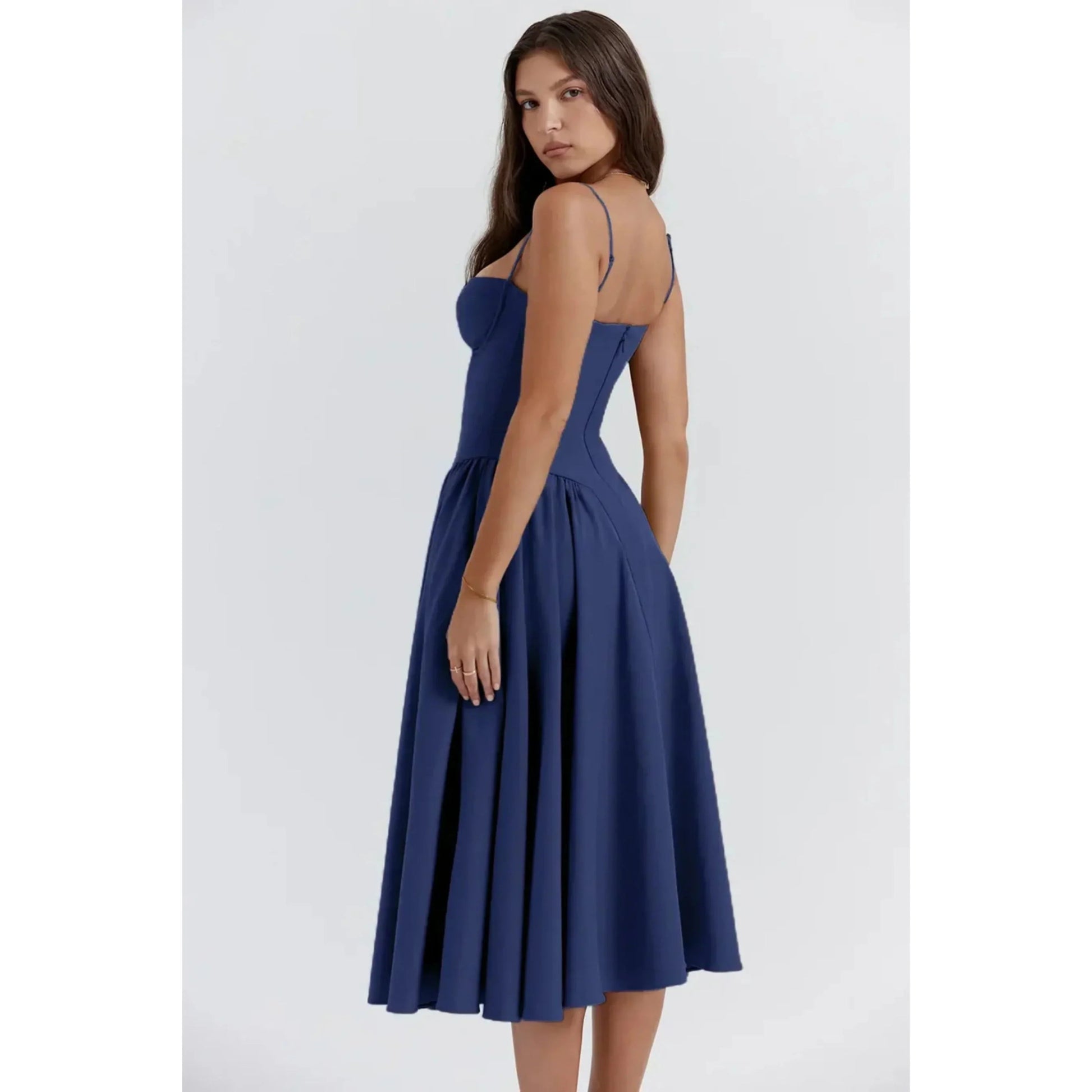 Robe Midi Sans Manches pour Femmes - Marie Montel