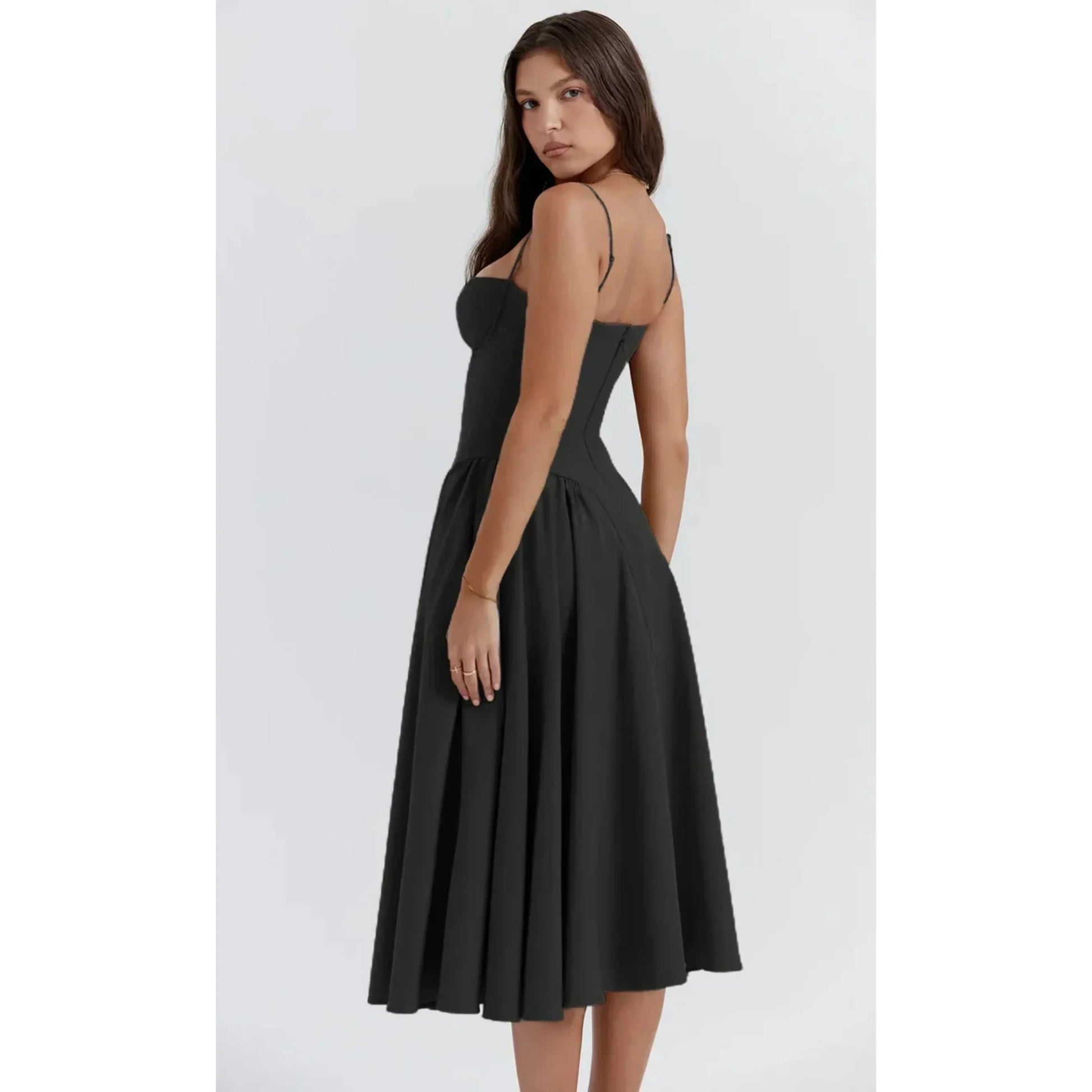 Robe Midi Sans Manches pour Femmes - Marie Montel