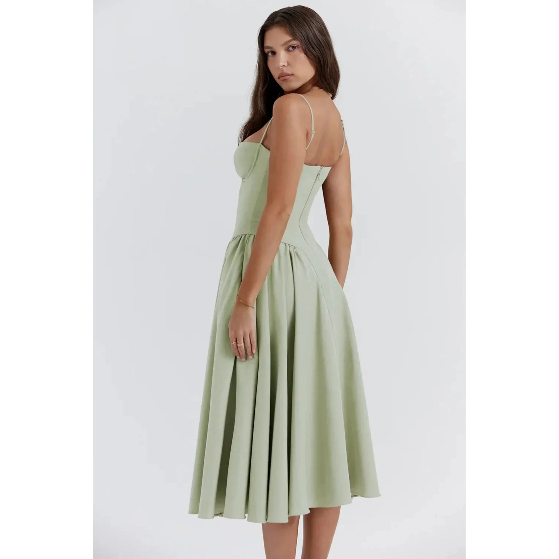 Robe Midi Sans Manches pour Femmes - Marie Montel