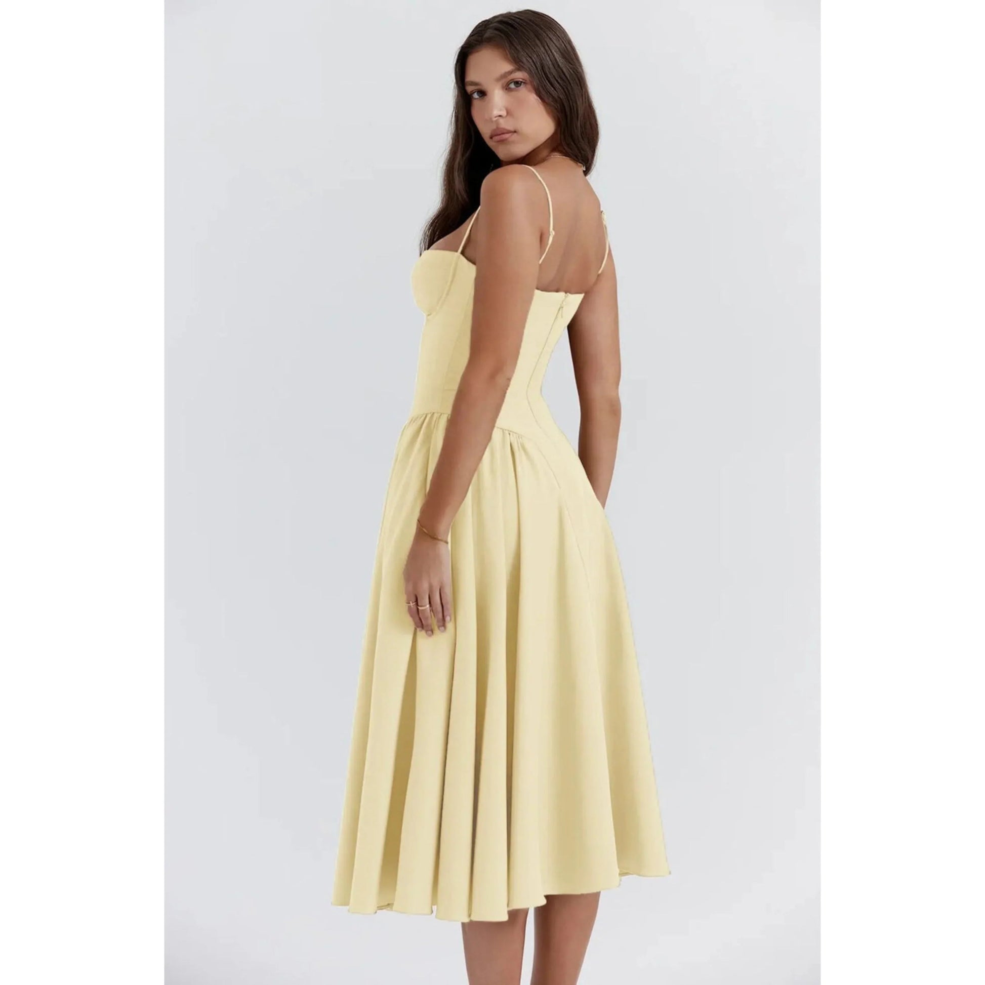 Robe Midi Sans Manches pour Femmes - Marie Montel