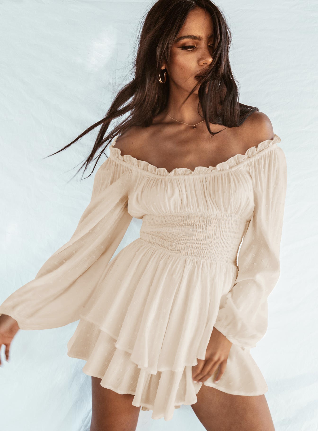 Robe Off - Shoulder Élégante pour Femmes - Marie Montel