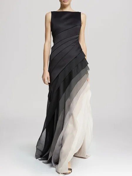 Robe Ombre Élégante à Plusieurs Couches pour Femmes - Marie Montel