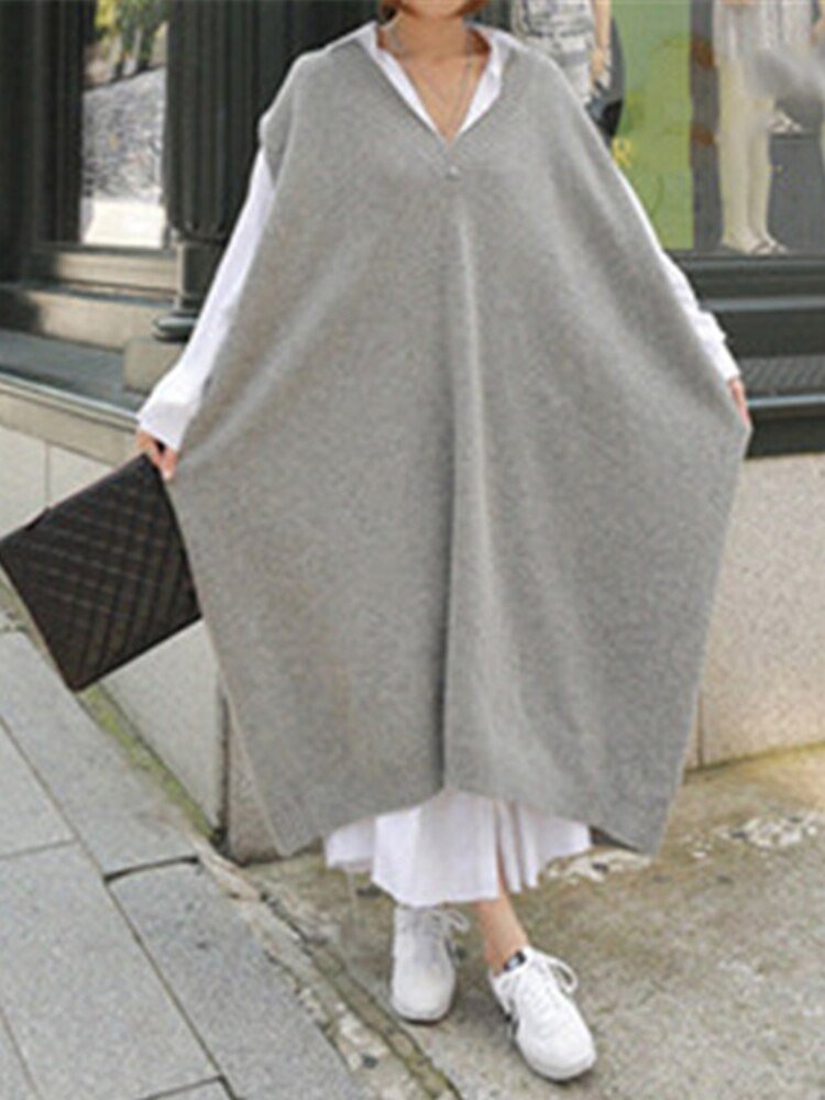 Robe Pull V - Ausschnitt Chic pour Femmes - Marie Montel