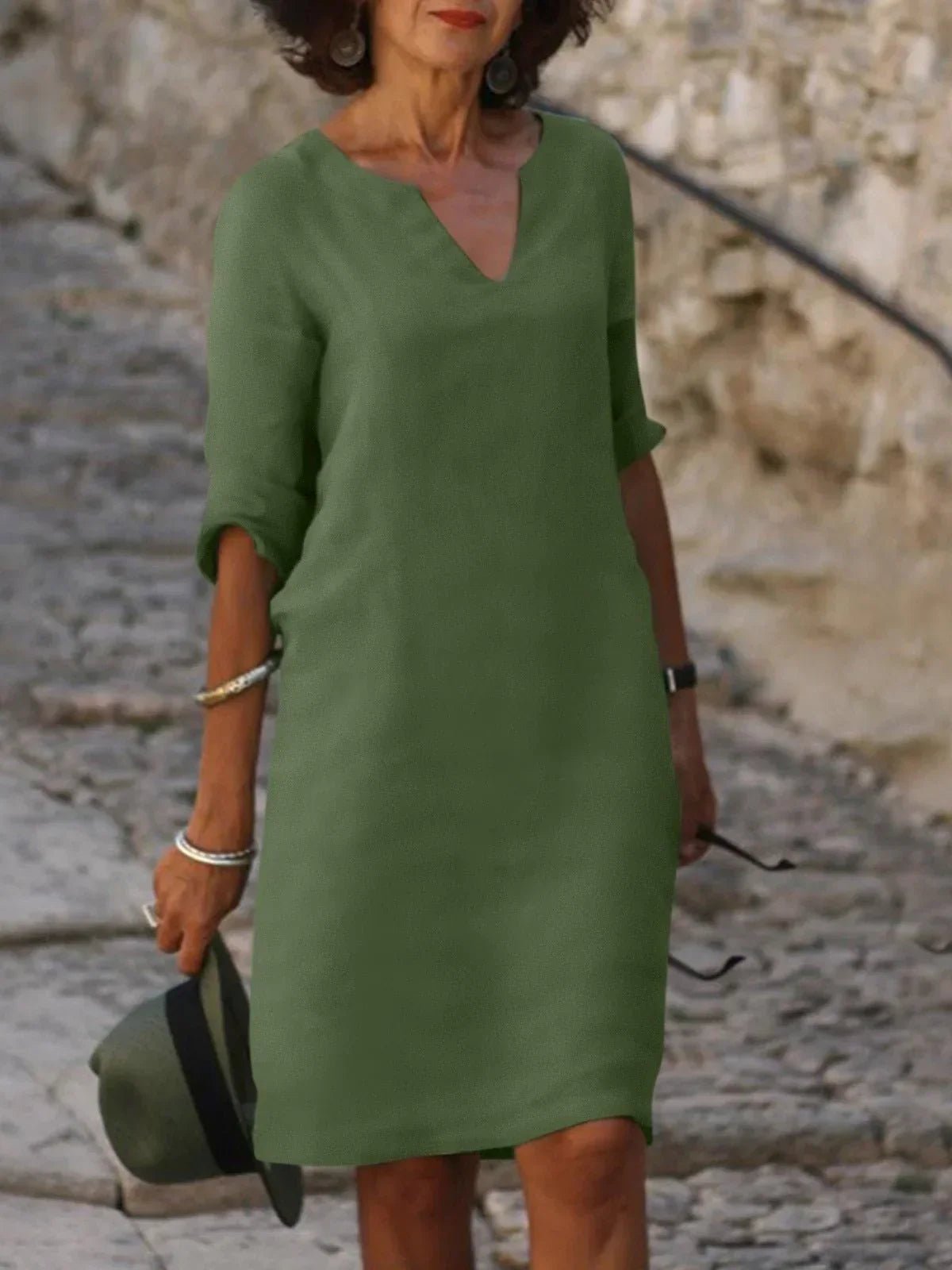 Robe Séduisante en Coton Mélangé pour Femmes - Marie Montel